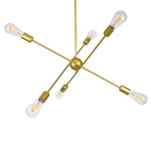 glo-00786-00786_3 GLOBOSTAR® ZANE 00786 ΜΟΝΤΕΡΝΟ ΦΩΤΙΣΤΙΚΟ ΟΡΟΦΗΣ ΠΛΕΓΜΑ ΠΟΛΥΦΩΤΟ 6 X E27 IP20 ΧΡΥΣΟ ΜΕΤΑΛΛΟ