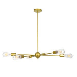 glo-00786-00786_4 GLOBOSTAR® ZANE 00786 ΜΟΝΤΕΡΝΟ ΦΩΤΙΣΤΙΚΟ ΟΡΟΦΗΣ ΠΛΕΓΜΑ ΠΟΛΥΦΩΤΟ 6 X E27 IP20 ΧΡΥΣΟ ΜΕΤΑΛΛΟ