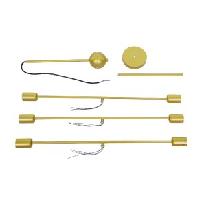 glo-00786-00786_9 GLOBOSTAR® ZANE 00786 ΜΟΝΤΕΡΝΟ ΦΩΤΙΣΤΙΚΟ ΟΡΟΦΗΣ ΠΛΕΓΜΑ ΠΟΛΥΦΩΤΟ 6 X E27 IP20 ΧΡΥΣΟ ΜΕΤΑΛΛΟ