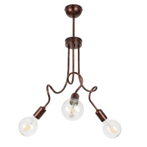 glo-00788-00788_4 GLOBOSTAR® ASPECT 00788 ΜΟΝΤΕΡΝΟ ΦΩΤΙΣΤΙΚΟ ΟΡΟΦΗΣ ΠΛΕΓΜΑ ΤΡΙΦΩΤΟ 3 X E27 IP20 ΧΑΛΚΙΝΟ ΜΕΤΑ