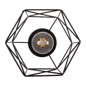 glo-00792-00792_7 GLOBOSTAR® TRON 00792 ΜΟΝΤΕΡΝΟ ΦΩΤΙΣΤΙΚΟ ΟΡΟΦΗΣ ΠΛΕΓΜΑ ΜΟΝΟΦΩΤΟ 1 X E27 IP20 ΜΑΥΡΟ & ΧΡΥΣΟ