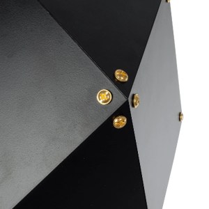 glo-00794-00794_8 GLOBOSTAR® WELLES 00794 ΜΟΝΤΕΡΝΟ ΕΠΙΤΟΙΧΙΟ ΦΩΤΙΣΤΙΚΟ ΑΠΛΙΚΑ ΜΟΝΟΦΩΤΟ 1 X E27 IP20 ΜΑΥΡΟ & ΧΡΥΣΟ ΜΕΤΑΛΛΟ - Μ17 X Π28 X Υ17CM