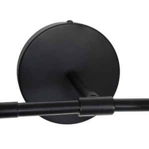 glo-00795-00795_8 GLOBOSTAR® WELLES 00795 ΜΟΝΤΕΡΝΟ ΕΠΙΤΟΙΧΙΟ ΦΩΤΙΣΤΙΚΟ ΑΠΛΙΚΑ ΔΙΦΩΤΟ 2 X E27 IP20 ΜΑΥΡΟ & ΧΡΥΣΟ ΜΕΤΑΛΛΟ - Μ52 X Π21 X Υ17CM