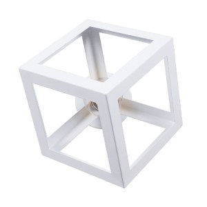 glo-00800-00800_6 GLOBOSTAR® CUBE 00800 ΜΟΝΤΕΡΝΟ ΦΩΤΙΣΤΙΚΟ ΟΡΟΦΗΣ ΠΛΕΓΜΑ ΜΟΝΟΦΩΤΟ 1 X E27 IP20 ΛΕΥΚΟ & ΧΑΛΚΙ