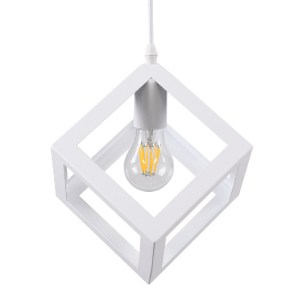 glo-00802-00802_4 GLOBOSTAR® CUBE 00802 ΜΟΝΤΕΡΝΟ ΚΡΕΜΑΣΤΟ ΦΩΤΙΣΤΙΚΟ ΠΛΕΓΜΑ ΜΟΝΟΦΩΤΟ 1 X E27 IP20 ΛΕΥΚΟ ΜΕΤΑΛ