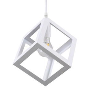 glo-00802-bc7ceb_00802_0 GLOBOSTAR® CUBE 00802 ΜΟΝΤΕΡΝΟ ΚΡΕΜΑΣΤΟ ΦΩΤΙΣΤΙΚΟ ΠΛΕΓΜΑ ΜΟΝΟΦΩΤΟ 1 X E27 IP20 ΛΕΥΚΟ ΜΕΤΑΛ