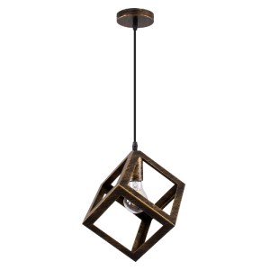 glo-00803-00803_2 GLOBOSTAR® CUBE 00803 ΜΟΝΤΕΡΝΟ ΚΡΕΜΑΣΤΟ ΦΩΤΙΣΤΙΚΟ ΠΛΕΓΜΑ ΜΟΝΟΦΩΤΟ 1 X E27 IP20 ΜΠΡΟΥΤΖΙΝΟ 