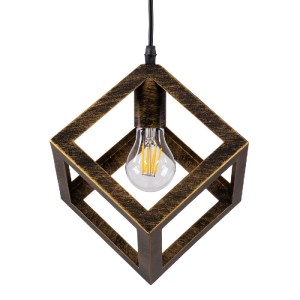 glo-00803-00803_4 GLOBOSTAR® CUBE 00803 ΜΟΝΤΕΡΝΟ ΚΡΕΜΑΣΤΟ ΦΩΤΙΣΤΙΚΟ ΠΛΕΓΜΑ ΜΟΝΟΦΩΤΟ 1 X E27 IP20 ΜΠΡΟΥΤΖΙΝΟ 