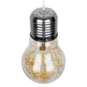 glo-00808-00808_5 GLOBOSTAR® LAMP 00808 ΜΟΝΤΕΡΝΟ ΚΡΕΜΑΣΤΟ ΦΩΤΙΣΤΙΚΟ ΦΙΓΟΥΡΑ ΜΟΝΟΦΩΤΟ 1 X E27 IP20 ΑΣΗΜΙ & ΧΡ