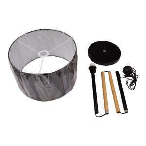 glo-00824-00824_8 GLOBOSTAR® ASHLEY 00824 ΜΟΝΤΕΡΝΟ ΕΠΙΔΑΠΕΔΙΟ ΦΩΤΙΣΤΙΚΟ ΜΟΝΟΦΩΤΟ 1 X E27 IP20 ΜΑΥΡΟ ΜΕΤΑΛΛΟ,