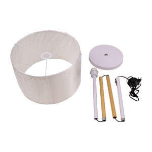glo-00826-00826_8 GLOBOSTAR® ASHLEY 00826 ΜΟΝΤΕΡΝΟ ΕΠΙΔΑΠΕΔΙΟ ΦΩΤΙΣΤΙΚΟ ΜΟΝΟΦΩΤΟ 1 X E27 IP20 ΛΕΥΚΟ ΜΕΤΑΛΛΟ,