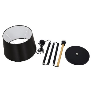 glo-00827-00827_8 GLOBOSTAR® CEDAR 00827 ΜΟΝΤΕΡΝΟ ΕΠΙΔΑΠΕΔΙΟ ΦΩΤΙΣΤΙΚΟ ΜΟΝΟΦΩΤΟ 1 X E27 IP20 ΜΑΥΡΟ ΜΕΤΑΛΛΟ, 