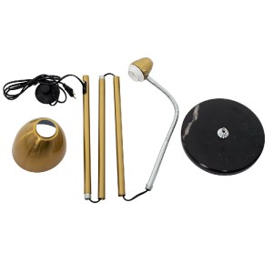 glo-00832-00832_9 GLOBOSTAR® VERSA 00832 ΜΟΝΤΕΡΝΟ ΕΠΙΔΑΠΕΔΙΟ ΦΩΤΙΣΤΙΚΟ ΜΟΝΟΦΩΤΟ 1 X E27 IP20 ΧΡΥΣΟ & ΑΣΗΜΙ Μ