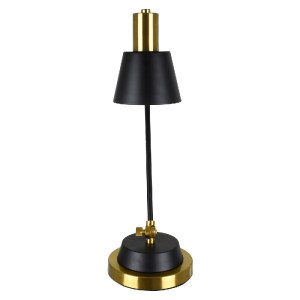 glo-00834-00834_3 GLOBOSTAR® LETO 00834 ΜΟΝΤΕΡΝΟ ΕΠΙΤΡΑΠΕΖΙΟ ΦΩΤΙΣΤΙΚΟ ΓΡΑΦΕΙΟΥ ΜΟΝΟΦΩΤΟ ΜΕΤΑΛΛΙΚΟ ΜΑΥΡΟ - Χ