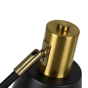 glo-00834-00834_7 GLOBOSTAR® LETO 00834 ΜΟΝΤΕΡΝΟ ΕΠΙΤΡΑΠΕΖΙΟ ΦΩΤΙΣΤΙΚΟ ΓΡΑΦΕΙΟΥ ΜΟΝΟΦΩΤΟ ΜΕΤΑΛΛΙΚΟ ΜΑΥΡΟ - Χ