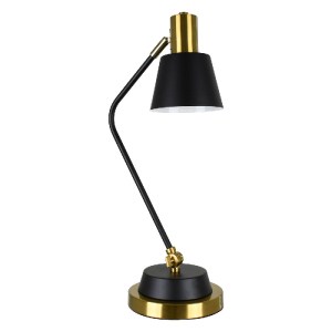 glo-00834-52c73e_00834_0 GLOBOSTAR® LETO 00834 ΜΟΝΤΕΡΝΟ ΕΠΙΤΡΑΠΕΖΙΟ ΦΩΤΙΣΤΙΚΟ ΓΡΑΦΕΙΟΥ ΜΟΝΟΦΩΤΟ ΜΕΤΑΛΛΙΚΟ ΜΑΥΡΟ - Χ
