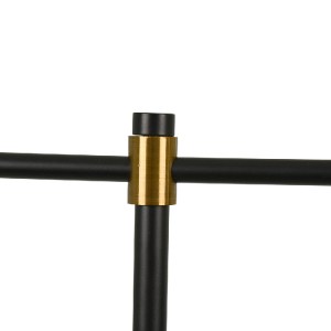 glo-00835-00835_5 GLOBOSTAR® LETO 00835 ΜΟΝΤΕΡΝΟ ΕΠΙΤΡΑΠΕΖΙΟ ΦΩΤΙΣΤΙΚΟ ΓΡΑΦΕΙΟΥ ΜΟΝΟΦΩΤΟ ΜΕΤΑΛΛΙΚΟ ΜΑΥΡΟ - Χ