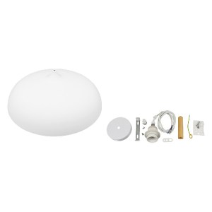 glo-00837-00837_6 GLOBOSTAR® ZOE 00837 ΜΟΝΤΕΡΝΟ ΚΡΕΜΑΣΤΟ ΦΩΤΙΣΤΙΚΟ ΚΑΜΠΑΝΑ ΜΟΝΟΦΩΤΟ 1 X E27 IP20 ΛΕΥΚΟ ΜΕΤΑΛ