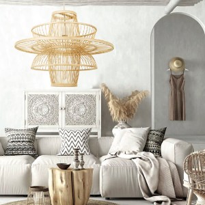 glo-00861-9f5494_post_17 GLOBOSTAR® BALI 00861 BOHO ΚΡΕΜΑΣΤΟ ΦΩΤΙΣΤΙΚΟ ΠΛΕΓΜΑ ΜΟΝΟΦΩΤΟ 1 X E27 IP20 ΜΠΕΖ ΞΥΛΟ - Μ45