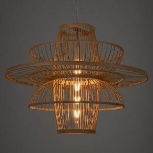 glo-00862-00862_2 GLOBOSTAR® BALI 00862 BOHO ΚΡΕΜΑΣΤΟ ΦΩΤΙΣΤΙΚΟ ΠΛΕΓΜΑ ΜΟΝΟΦΩΤΟ 1 X E27 IP20 ΜΠΕΖ ΞΥΛΟ - Μ60