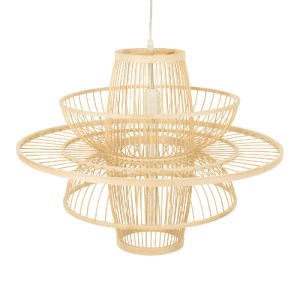 glo-00862-00862_6 GLOBOSTAR® BALI 00862 BOHO ΚΡΕΜΑΣΤΟ ΦΩΤΙΣΤΙΚΟ ΠΛΕΓΜΑ ΜΟΝΟΦΩΤΟ 1 X E27 IP20 ΜΠΕΖ ΞΥΛΟ - Μ60