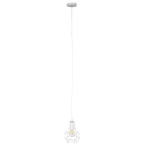 glo-00867-00867_3 GLOBOSTAR® CAGE 00867 VINTAGE ΚΡΕΜΑΣΤΟ ΦΩΤΙΣΤΙΚΟ ΠΛΕΓΜΑ ΜΟΝΟΦΩΤΟ 1 X E27 IP20 ΛΕΥΚΟ ΜΕΤΑΛΛ