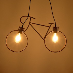 glo-00868-00868_3 GLOBOSTAR® BIKE 00868 VINTAGE ΚΡΕΜΑΣΤΟ ΦΩΤΙΣΤΙΚΟ ΦΙΓΟΥΡΑ ΔΙΦΩΤΟ 2 X E27 IP20 ΧΑΛΚΙΝΟ ΜΕΤΑΛ