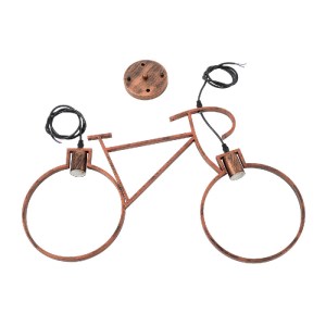 glo-00868-00868_9 GLOBOSTAR® BIKE 00868 VINTAGE ΚΡΕΜΑΣΤΟ ΦΩΤΙΣΤΙΚΟ ΦΙΓΟΥΡΑ ΔΙΦΩΤΟ 2 X E27 IP20 ΧΑΛΚΙΝΟ ΜΕΤΑΛ
