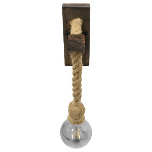 glo-00878-00878_4 GLOBOSTAR® VANITY 00878 VINTAGE ΕΠΙΤΟΙΧΙΟ ΦΩΤΙΣΤΙΚΟ ΑΠΛΙΚΑ ΜΟΝΟΦΩΤΟ 1 X E27 IP20 ΚΑΦΕ ΞΥΛΟ
