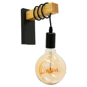 glo-00880-00880_00 GLOBOSTAR® KELA 00880 ΜΟΝΤΕΡΝΟ ΕΠΙΤΟΙΧΙΟ ΦΩΤΙΣΤΙΚΟ ΑΠΛΙΚΑ ΜΟΝΟΦΩΤΟ 1 X E27 IP20 ΜΑΥΡΟ ΜΕΤΑ