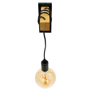 glo-00880-00880_4 GLOBOSTAR® KELA 00880 ΜΟΝΤΕΡΝΟ ΕΠΙΤΟΙΧΙΟ ΦΩΤΙΣΤΙΚΟ ΑΠΛΙΚΑ ΜΟΝΟΦΩΤΟ 1 X E27 IP20 ΜΑΥΡΟ ΜΕΤΑ
