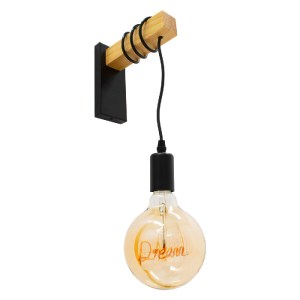 glo-00880-00880_5 GLOBOSTAR® KELA 00880 ΜΟΝΤΕΡΝΟ ΕΠΙΤΟΙΧΙΟ ΦΩΤΙΣΤΙΚΟ ΑΠΛΙΚΑ ΜΟΝΟΦΩΤΟ 1 X E27 IP20 ΜΑΥΡΟ ΜΕΤΑ