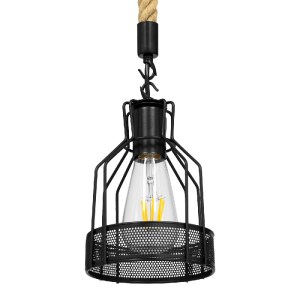 glo-00881-00881_0 GLOBOSTAR® MASON 00881 VINTAGE ΚΡΕΜΑΣΤΟ ΦΩΤΙΣΤΙΚΟ ΑΝΑΡΤΗΣΗ ΜΟΝΟΦΩΤΟ 1 X E27 IP20 ΜΑΥΡΟ ΜΕΤ