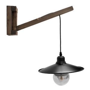 glo-00882-00882_2 GLOBOSTAR® JONAS 00882 VINTAGE ΕΠΙΤΟΙΧΙΟ ΦΩΤΙΣΤΙΚΟ ΑΠΛΙΚΑ ΜΟΝΟΦΩΤΟ 1 X E27 IP20 ΚΑΦΕ ΞΥΛΟ 