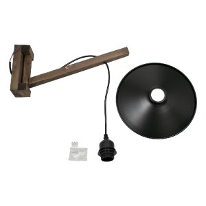glo-00882-00882_6 GLOBOSTAR® JONAS 00882 VINTAGE ΕΠΙΤΟΙΧΙΟ ΦΩΤΙΣΤΙΚΟ ΑΠΛΙΚΑ ΜΟΝΟΦΩΤΟ 1 X E27 IP20 ΚΑΦΕ ΞΥΛΟ 