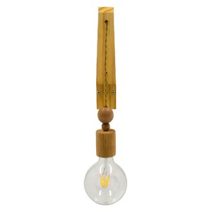 glo-00885-00885_3 GLOBOSTAR® NOVO 00885 VINTAGE ΕΠΙΤΟΙΧΙΟ ΦΩΤΙΣΤΙΚΟ ΑΠΛΙΚΑ ΜΟΝΟΦΩΤΟ 1 X E27 IP20 ΜΠΕΖ ΞΥΛΟ Μ