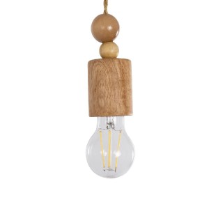 glo-00885-00885_7 GLOBOSTAR® NOVO 00885 VINTAGE ΕΠΙΤΟΙΧΙΟ ΦΩΤΙΣΤΙΚΟ ΑΠΛΙΚΑ ΜΟΝΟΦΩΤΟ 1 X E27 IP20 ΜΠΕΖ ΞΥΛΟ ΜΕ ΜΠΕΖ ΣΧΟΙΝΙ - Μ7 X Π28 X Υ37CM
