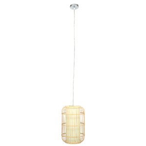 glo-00893-00893_3 GLOBOSTAR® HIBISCUS 00893 BOHO ΚΡΕΜΑΣΤΟ ΦΩΤΙΣΤΙΚΟ ΑΝΑΡΤΗΣΗ ΜΟΝΟΦΩΤΟ 1 X E27 IP20 ΜΠΕΖ ΞΥΛΟ