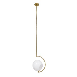glo-00898-00898_2 GLOBOSTAR® ISLA 00898 ΜΟΝΤΕΡΝΟ ΦΩΤΙΣΤΙΚΟ ΟΡΟΦΗΣ ΜΠΑΛΑ ΜΟΝΟΦΩΤΟ 1 X E27 IP20 ΧΡΥΣΟ ΜΕΤΑΛΛΟ 