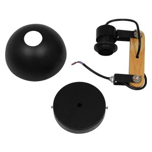glo-00902-00902_6 GLOBOSTAR® GRANT 00902 ΜΟΝΤΕΡΝΟ ΕΠΙΤΟΙΧΙΟ ΦΩΤΙΣΤΙΚΟ ΑΠΛΙΚΑ ΜΟΝΟΦΩΤΟ 1 X E27 IP20 ΜΑΥΡΟ ΜΕΤ
