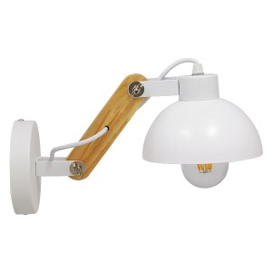 glo-00903-00903_2 GLOBOSTAR® GRANT 00903 ΜΟΝΤΕΡΝΟ ΕΠΙΤΟΙΧΙΟ ΦΩΤΙΣΤΙΚΟ ΑΠΛΙΚΑ ΜΟΝΟΦΩΤΟ 1 X E27 IP20 ΛΕΥΚΟ ΜΕΤ