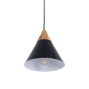 glo-00906-00906_6 GLOBOSTAR® SHADE 00906 ΜΟΝΤΕΡΝΟ ΚΡΕΜΑΣΤΟ ΦΩΤΙΣΤΙΚΟ ΚΑΜΠΑΝΑ ΜΟΝΟΦΩΤΟ 1 X E27 IP20 ΜΑΥΡΟ ΜΕΤ