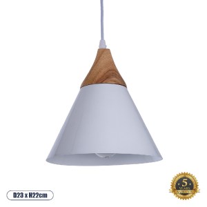 glo-00907-00907_0 GLOBOSTAR® SHADE 00907 ΜΟΝΤΕΡΝΟ ΚΡΕΜΑΣΤΟ ΦΩΤΙΣΤΙΚΟ ΚΑΜΠΑΝΑ ΜΟΝΟΦΩΤΟ 1 X E27 IP20 ΛΕΥΚΟ ΜΕΤ