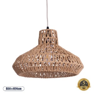 glo-00910-00910_0 GLOBOSTAR® JENSON 00910 BOHO ΚΡΕΜΑΣΤΟ ΦΩΤΙΣΤΙΚΟ ΠΛΕΓΜΑ ΜΟΝΟΦΩΤΟ 1 X E27 IP20 ΜΠΕΖ ΣΧΟΙΝΙ -