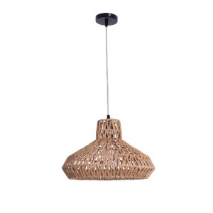 glo-00910-00910_3 GLOBOSTAR® JENSON 00910 BOHO ΚΡΕΜΑΣΤΟ ΦΩΤΙΣΤΙΚΟ ΠΛΕΓΜΑ ΜΟΝΟΦΩΤΟ 1 X E27 IP20 ΜΠΕΖ ΣΧΟΙΝΙ -