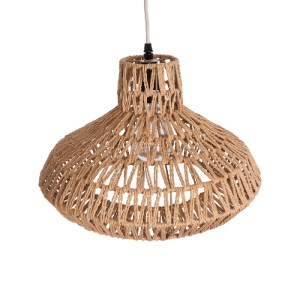 glo-00910-00910_5 GLOBOSTAR® JENSON 00910 BOHO ΚΡΕΜΑΣΤΟ ΦΩΤΙΣΤΙΚΟ ΠΛΕΓΜΑ ΜΟΝΟΦΩΤΟ 1 X E27 IP20 ΜΠΕΖ ΣΧΟΙΝΙ -