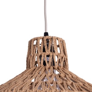 glo-00910-00910_8 GLOBOSTAR® JENSON 00910 BOHO ΚΡΕΜΑΣΤΟ ΦΩΤΙΣΤΙΚΟ ΠΛΕΓΜΑ ΜΟΝΟΦΩΤΟ 1 X E27 IP20 ΜΠΕΖ ΣΧΟΙΝΙ -