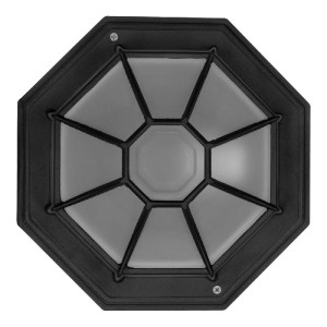 glo-00912-00912_4 GLOBOSTAR® RUBY 00912 VINTAGE ΦΩΤΙΣΤΙΚΟ ΠΛΑΦΟΝΙΕΡΑ ΟΡΟΦΗΣ ΜΟΝΟΦΩΤΟ 1 X E27 IP20 ΜΑΥΡΟ ΜΕΤΑ