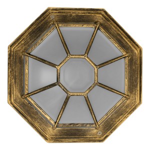 glo-00914-00914_4 GLOBOSTAR® RUBY 00914 VINTAGE ΦΩΤΙΣΤΙΚΟ ΠΛΑΦΟΝΙΕΡΑ ΟΡΟΦΗΣ ΜΟΝΟΦΩΤΟ 1 X E27 IP20 ΜΠΡΟΥΤΖΙΝΟ