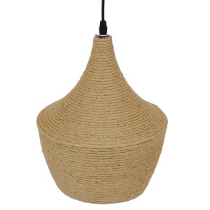 glo-00916-00916_5 GLOBOSTAR® SHANGHAI ROPE 00916 BOHO ΚΡΕΜΑΣΤΟ ΦΩΤΙΣΤΙΚΟ ΚΑΜΠΑΝΑ ΜΟΝΟΦΩΤΟ 1 X E27 IP20 ΜΠΕΖ 